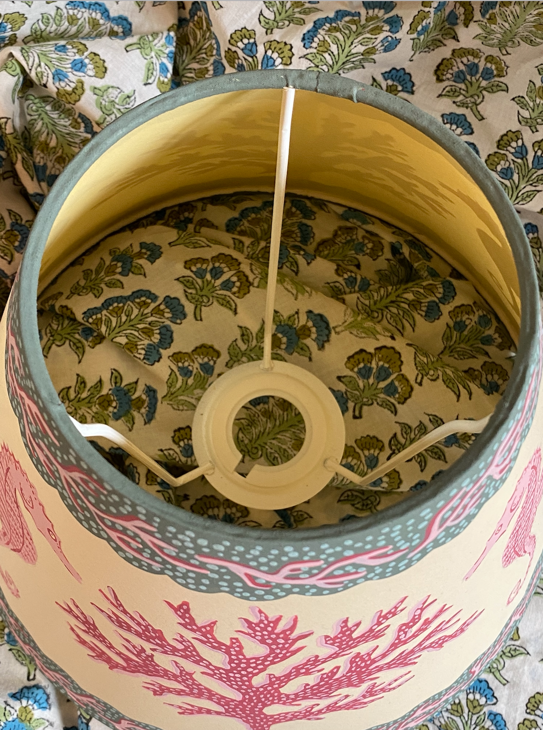 The Seaside Collection -Seahorse and Coral Lampshade