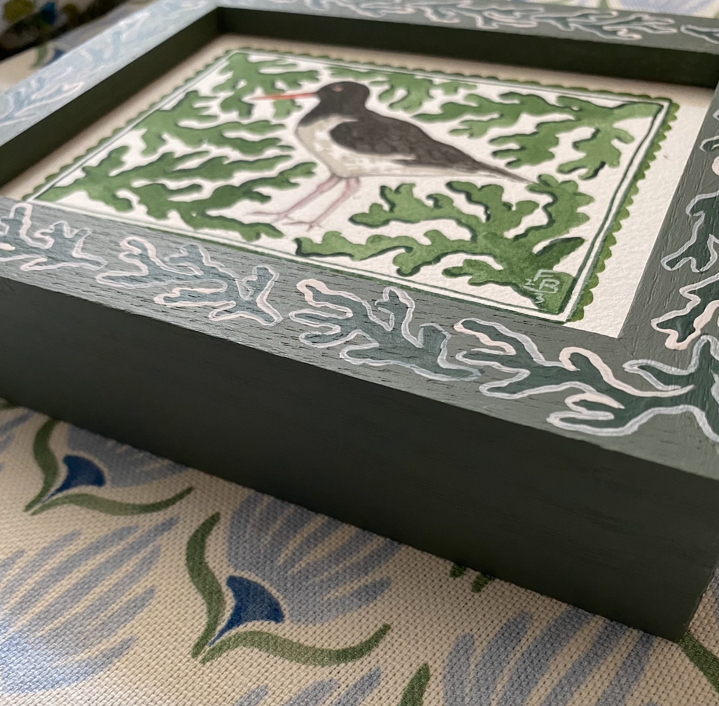 The Seaside Collection -Oystercatcher and green seaweed