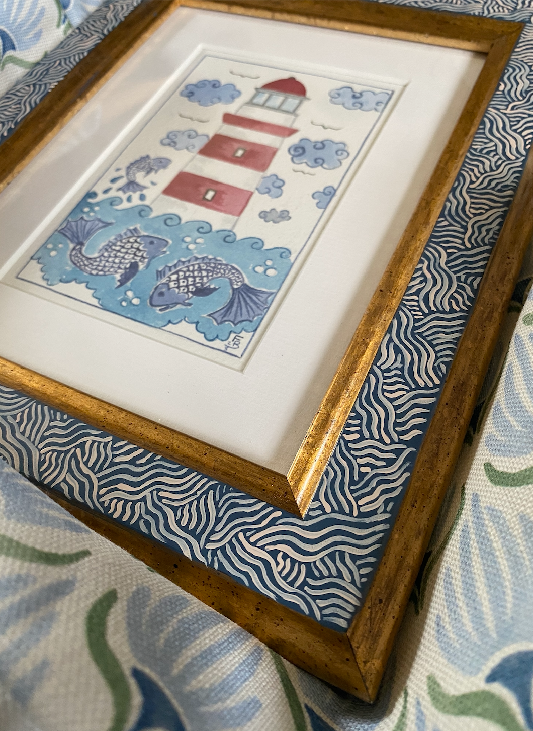 The Seaside Collection - Lighthouse and lively fish