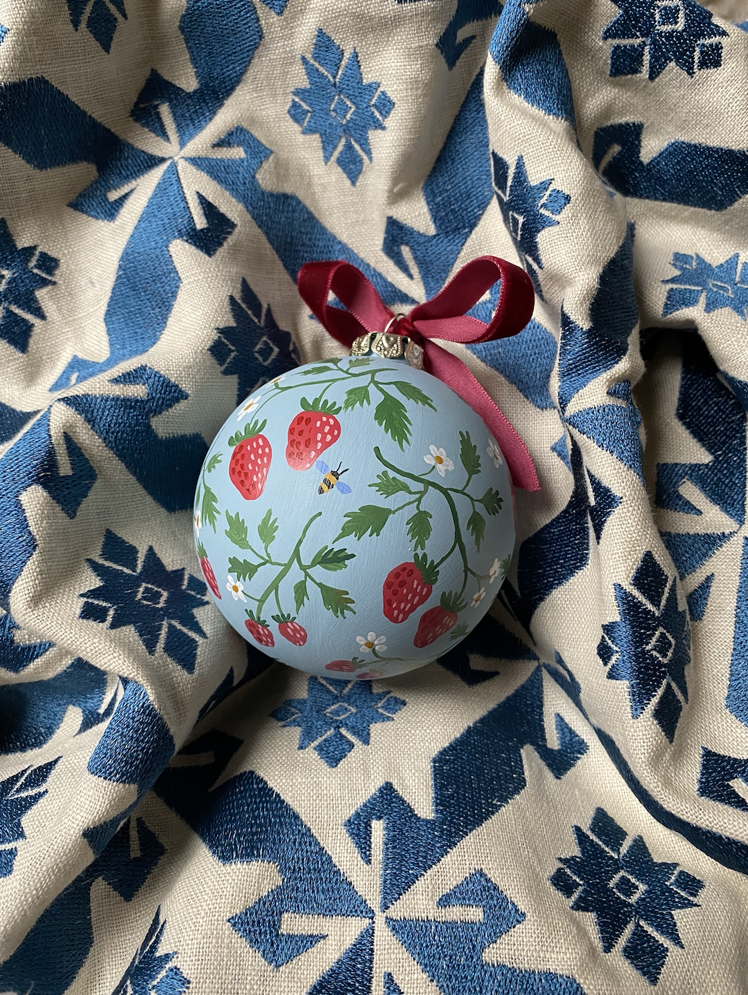 Christmas Ornament -Wild Strawberry