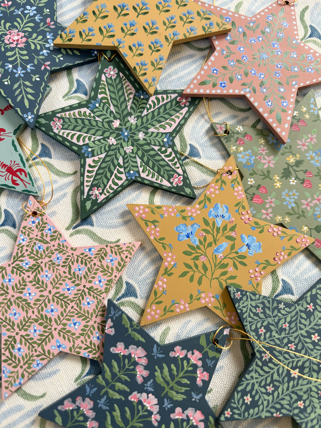 Star ornament/gift tag - Lobster