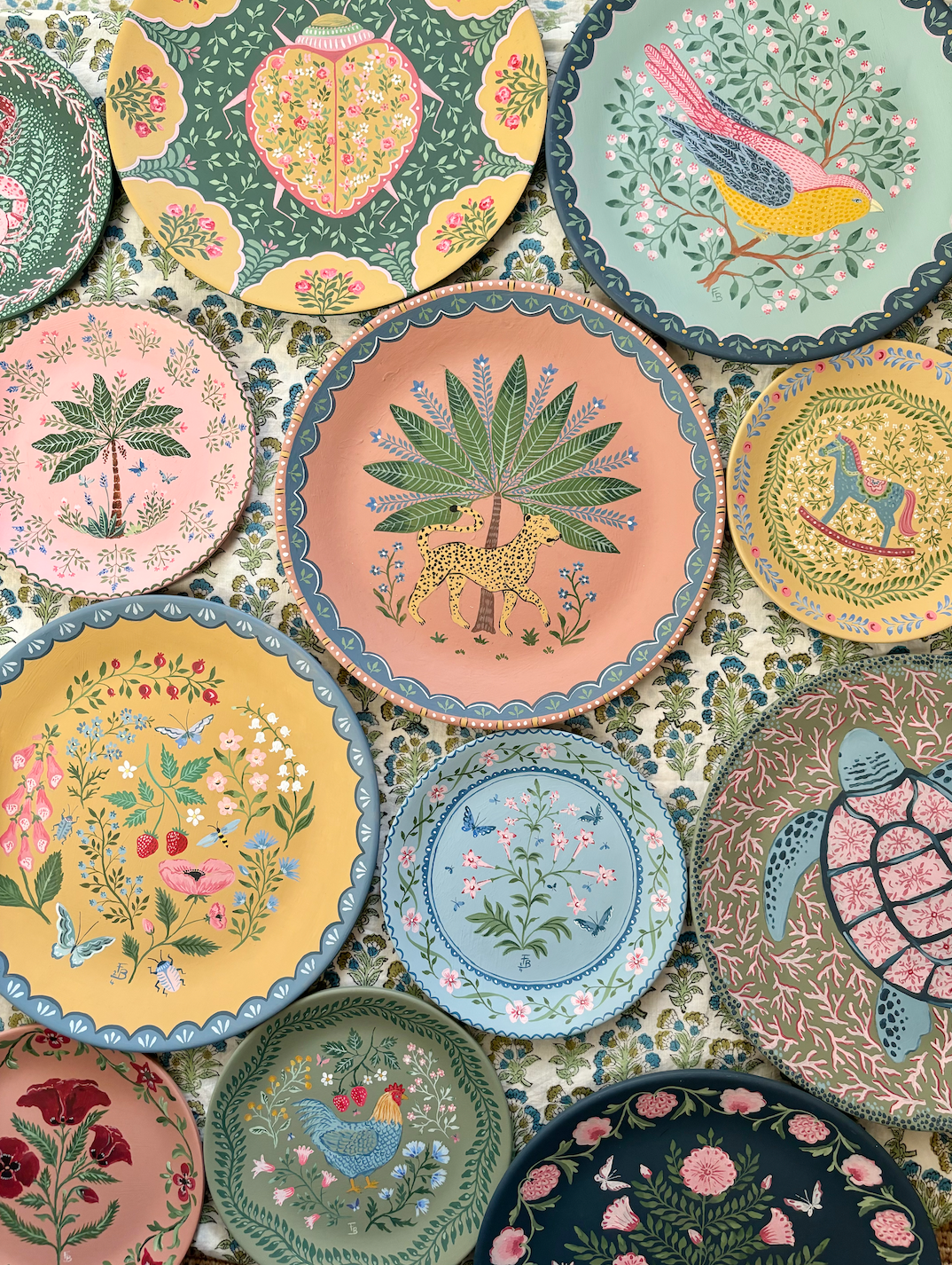 Large decorative plate - Summer on a plate