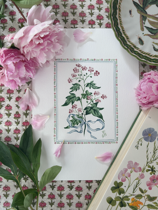 Pink Flower Print Collection - Jasminum