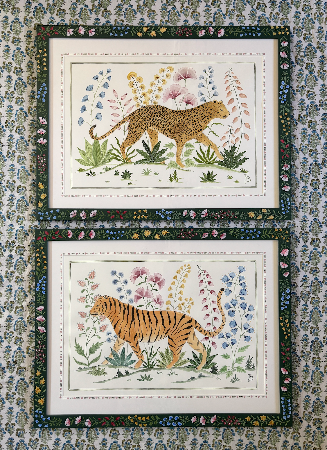 Mughal meadow print - Leopard