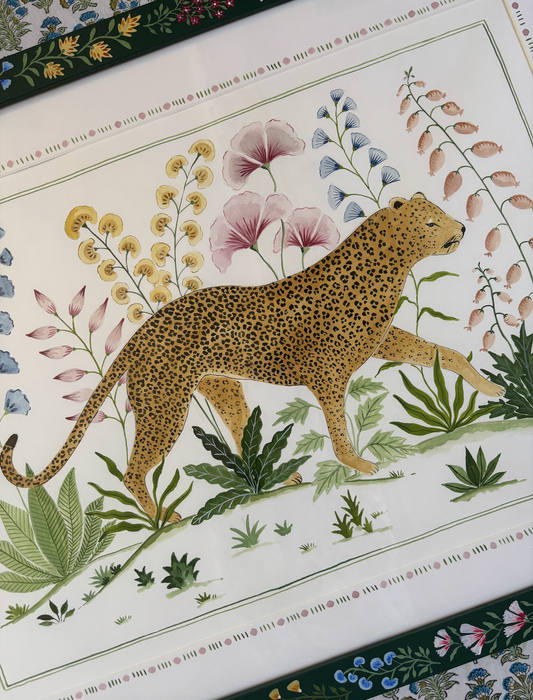 Mughal meadow print - Leopard
