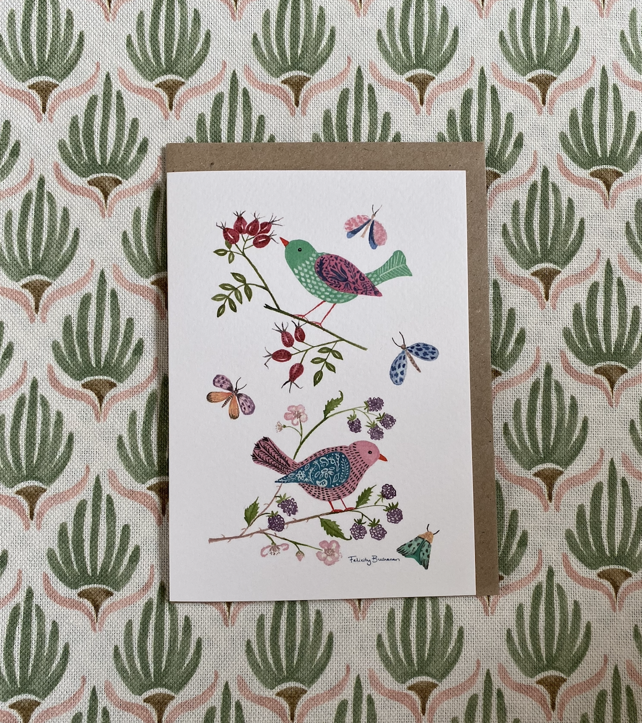 Pack of 5 Greetings Cards - Birds