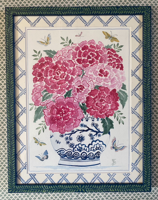 Bowl of Peonies