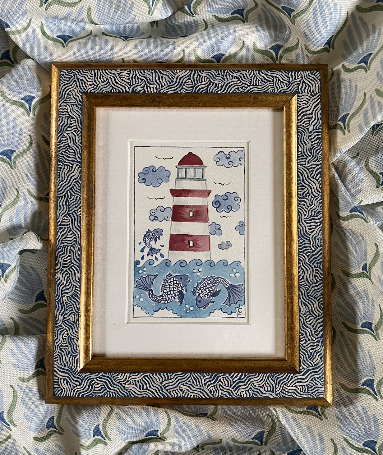 The Seaside Collection - Lighthouse and lively fish