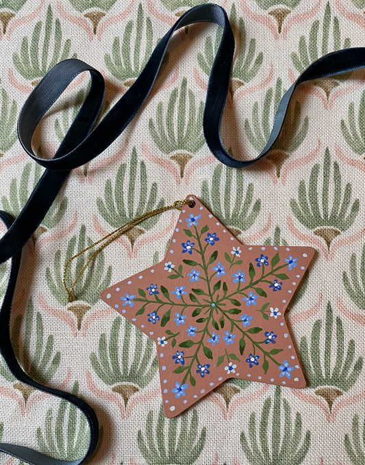 Star ornament/gift tag - Terracotta
