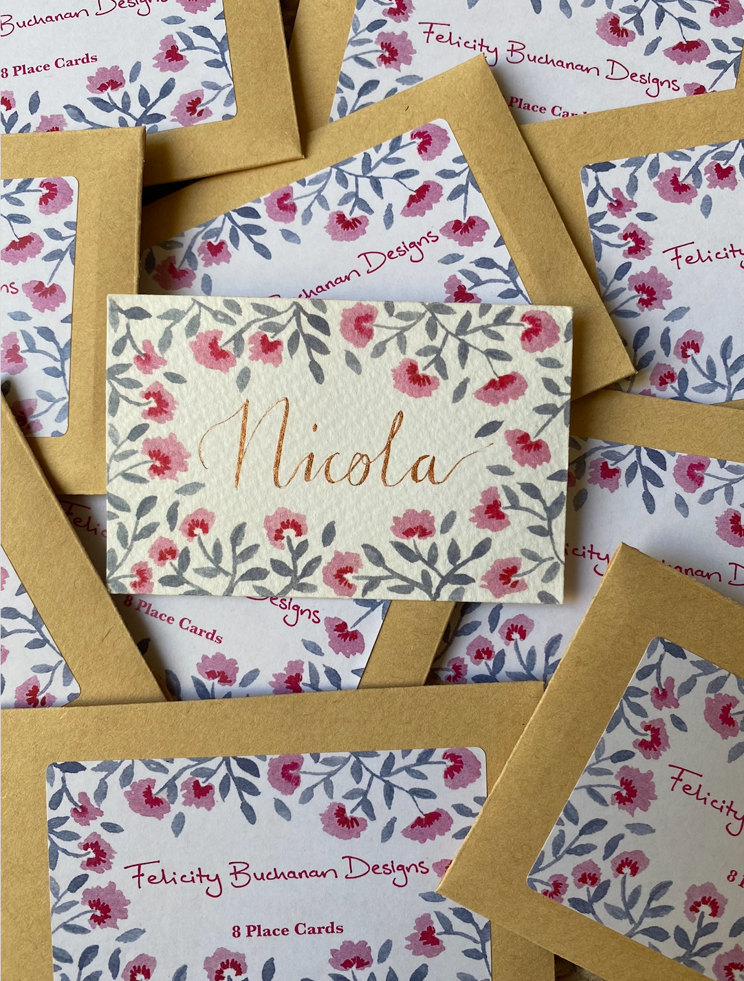 Place Cards - Pink blossom