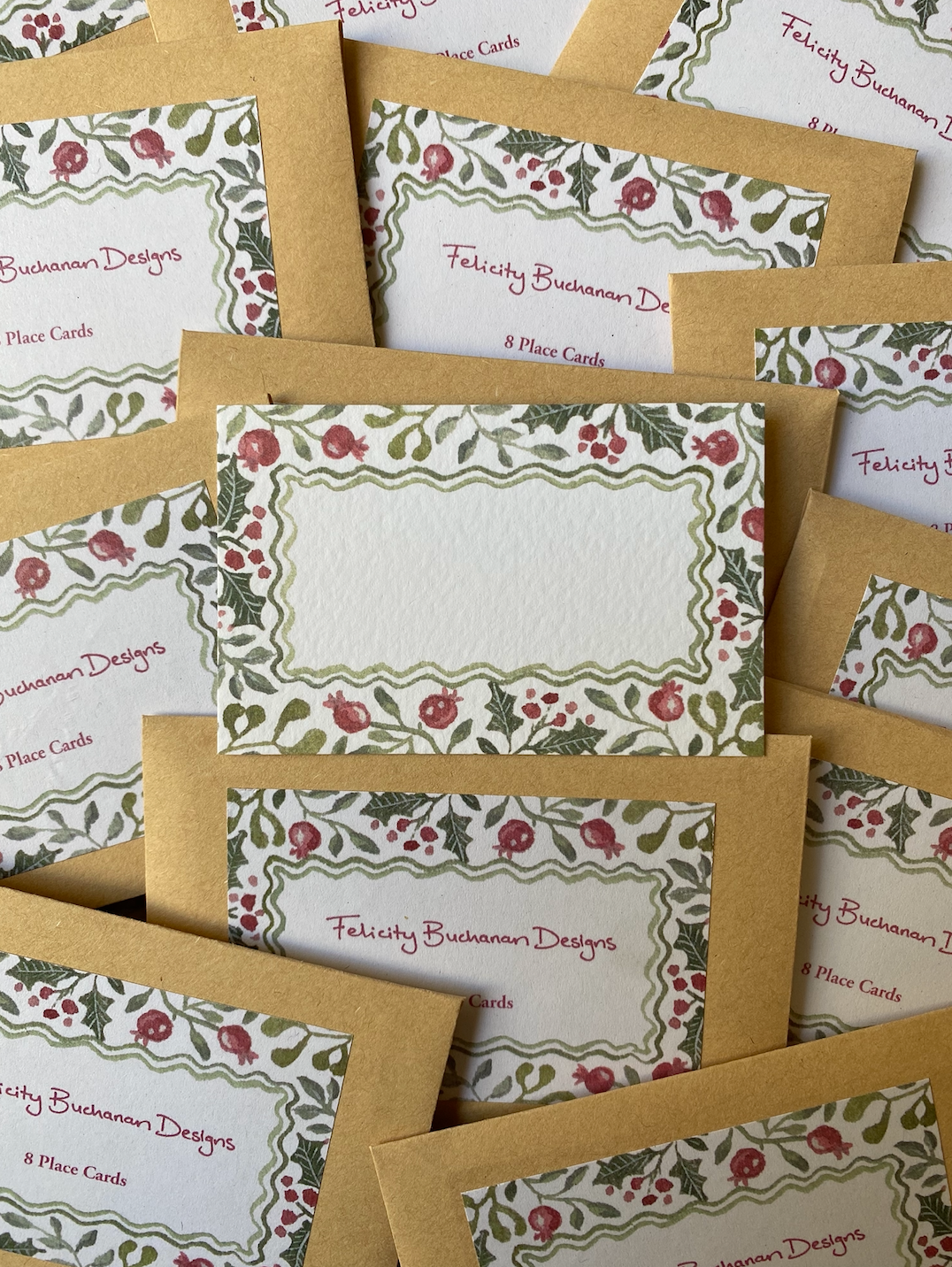 Place Cards - Festive foliage