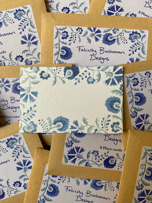Place Cards - Blue Cornflowers