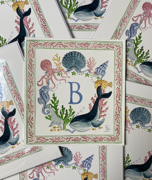 Sea Creatures alphabet print