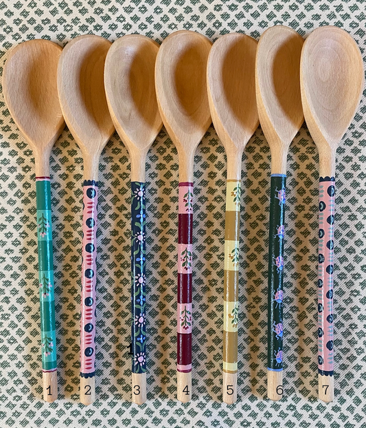 Hand-painted wooden spoons