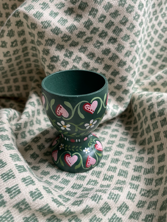 Hand-painted Egg cup - Sweethearts
