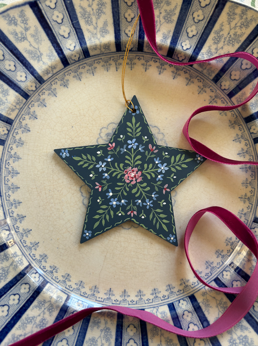 Star ornament/gift tag - Midnight Blue