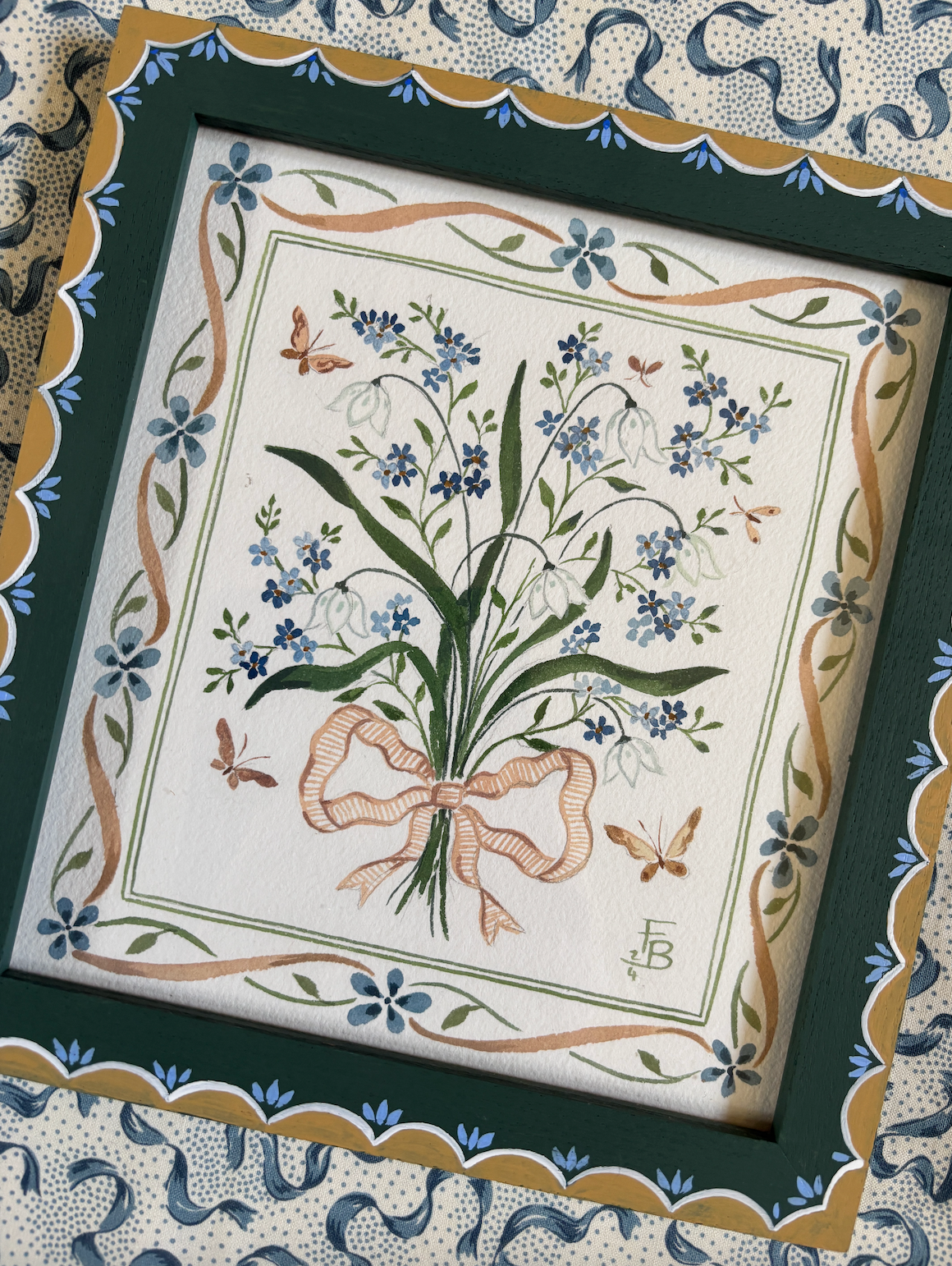 Snowdrops and forget-me-nots