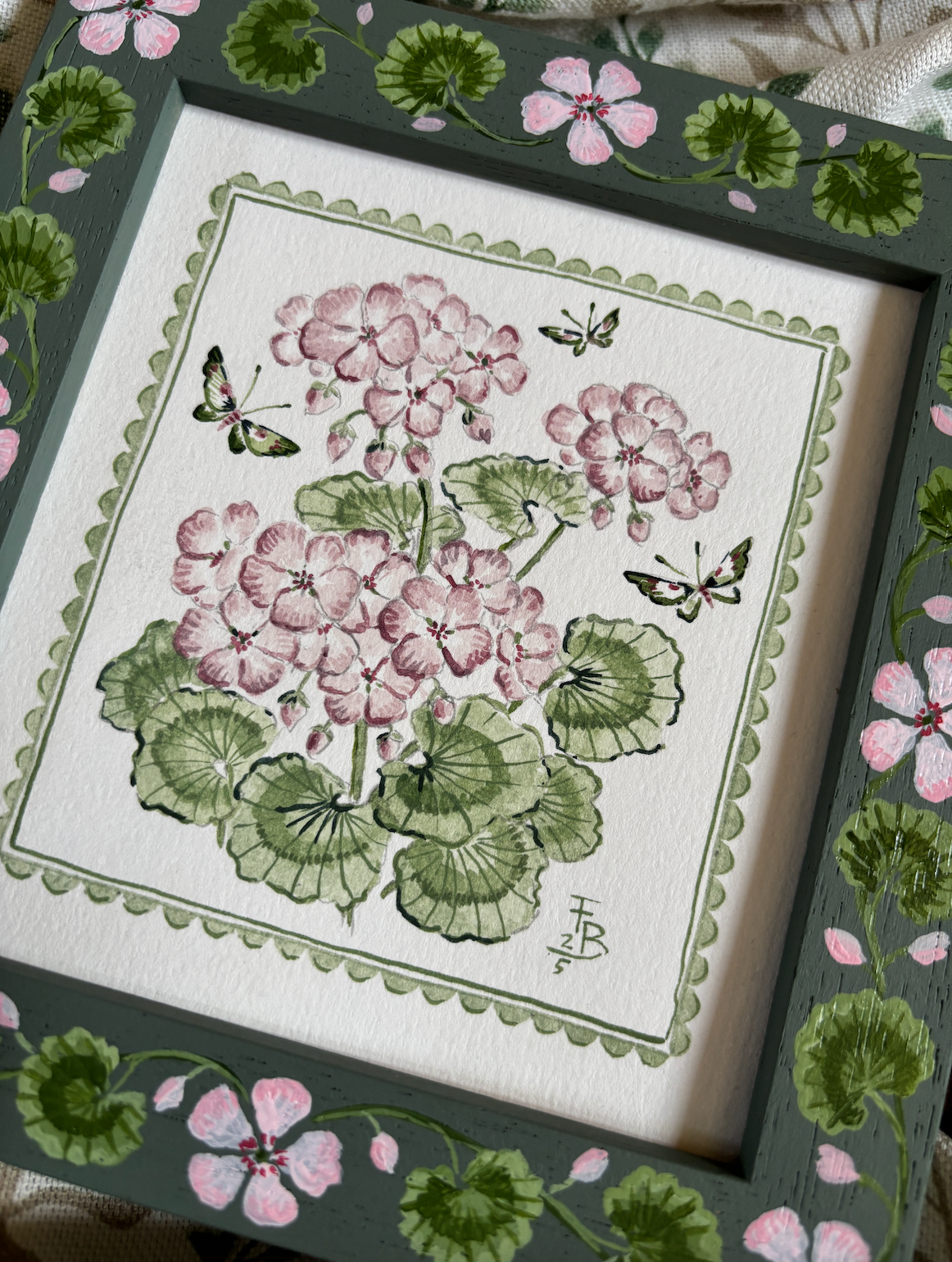 Pink Geraniums