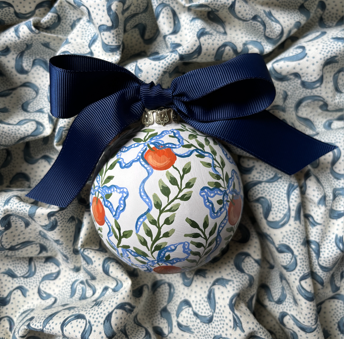 Heirloom Ornament - Clementine and Ribbon