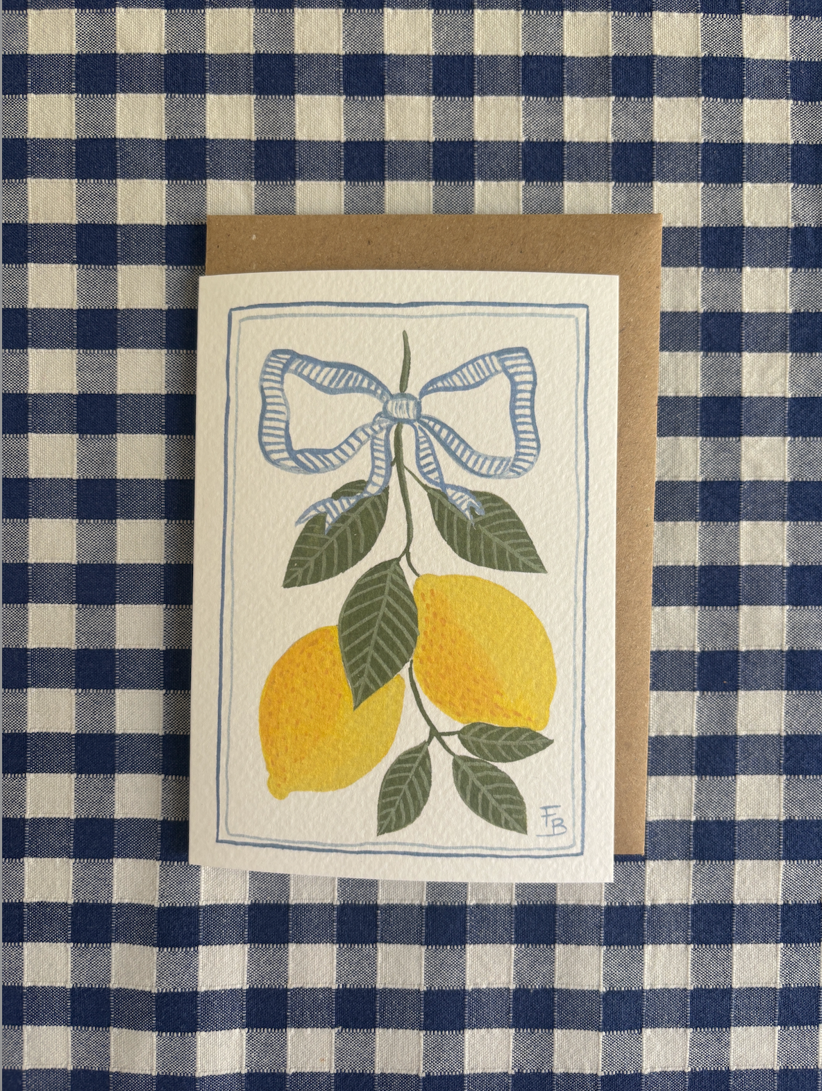 Pack of 5 Greetings Cards - Lemons