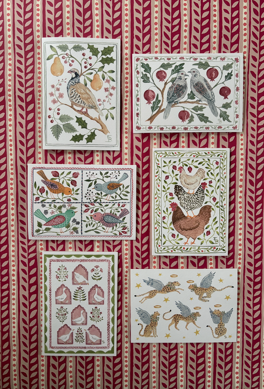 Pack of 6 mixed Christmas Cards