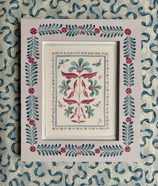 Swedish Folk Art - Cornflower