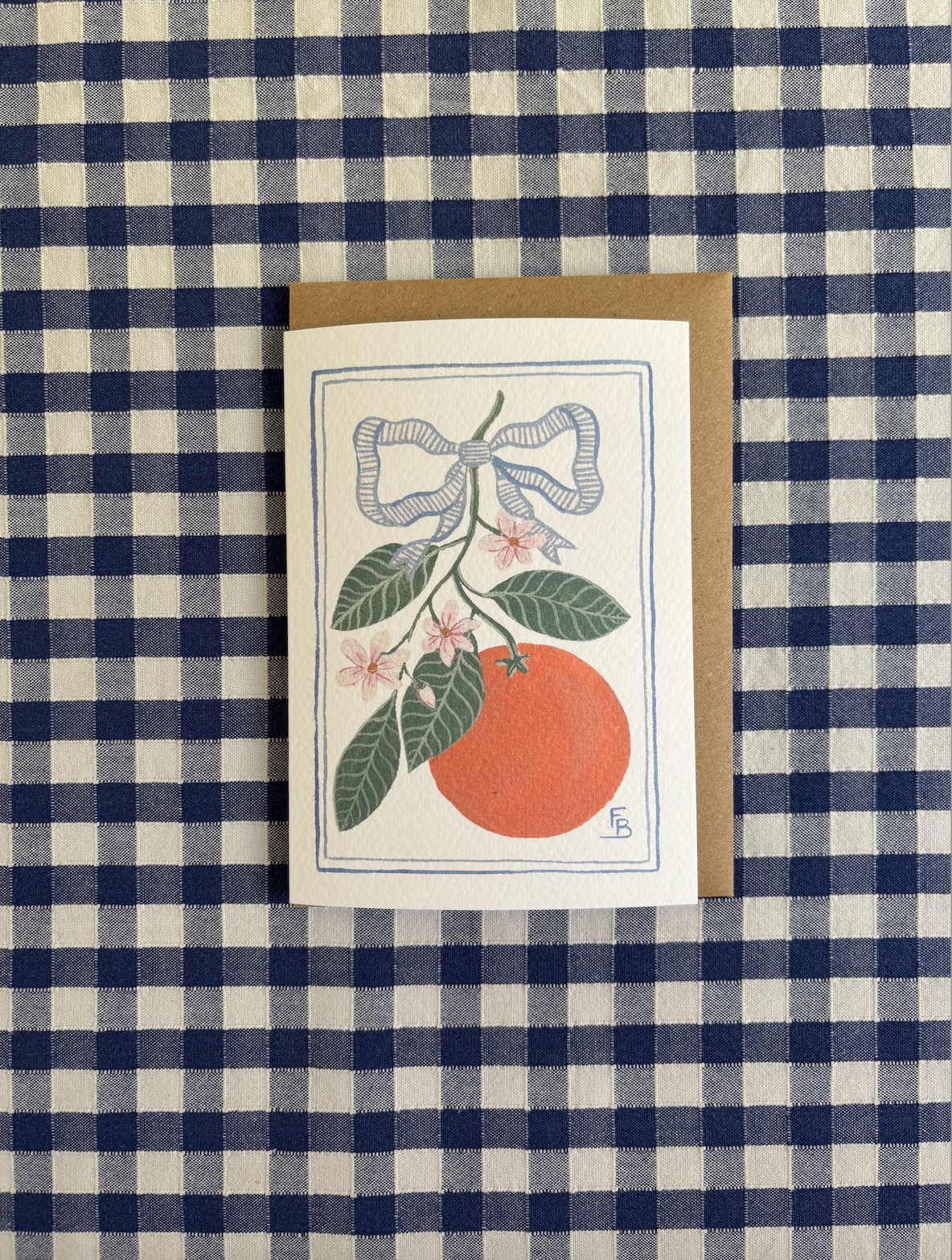 Pack of 5 Greetings Cards - Oranges