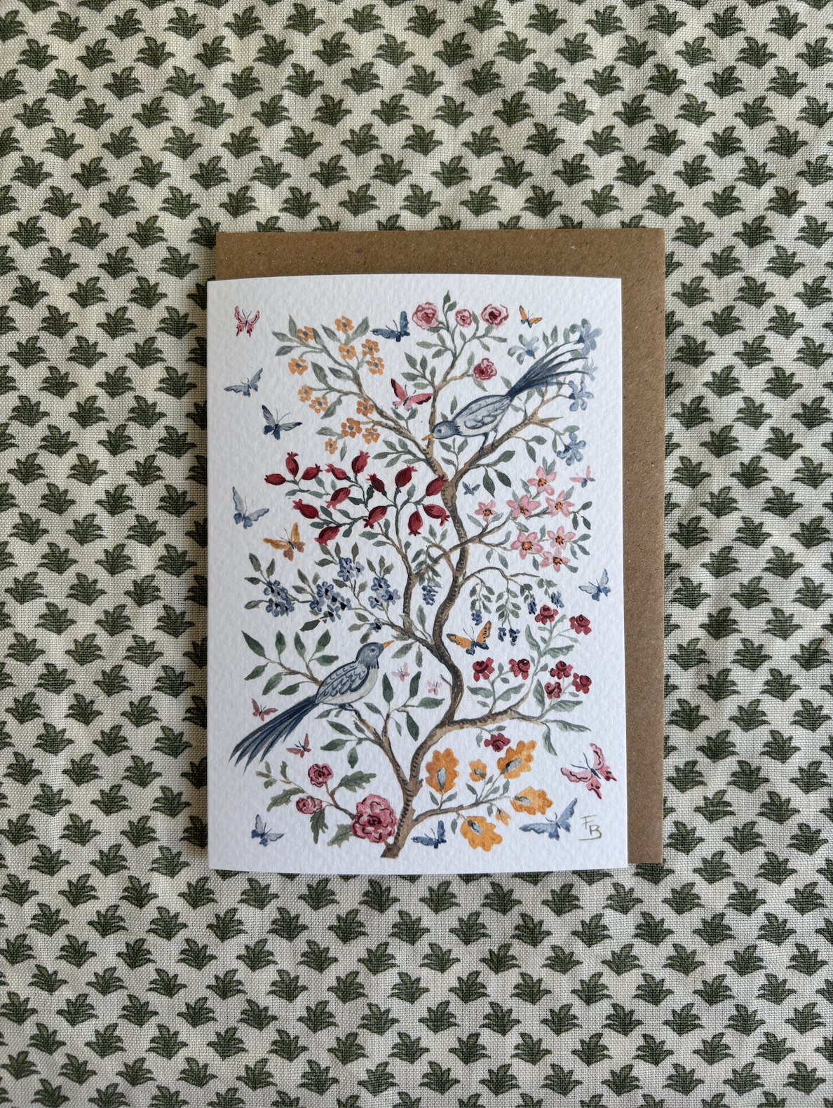 Pack of 5 Greetings Cards - Blue Birds