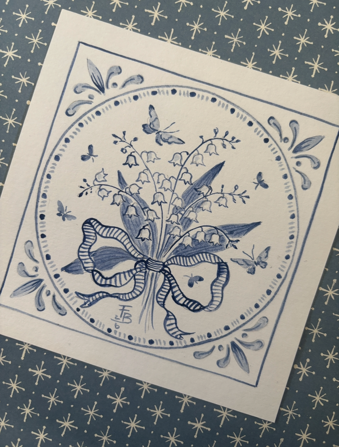 Lily of the Valley Tile