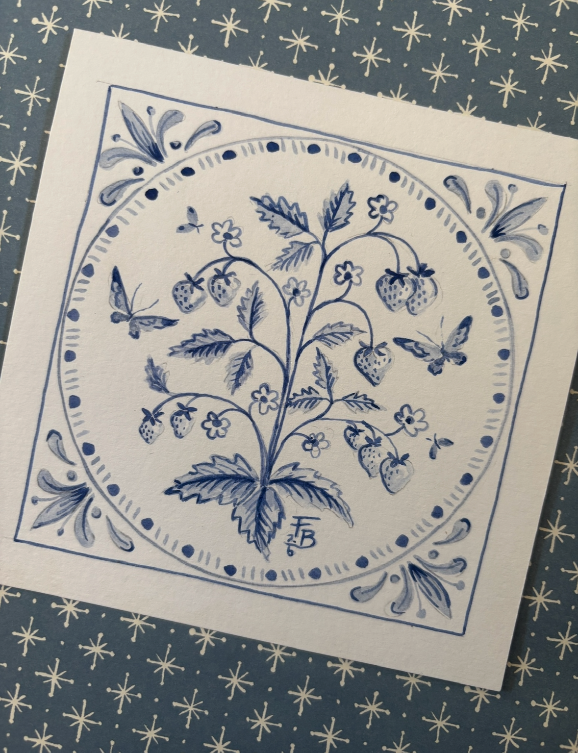 Summer Strawberry Tile