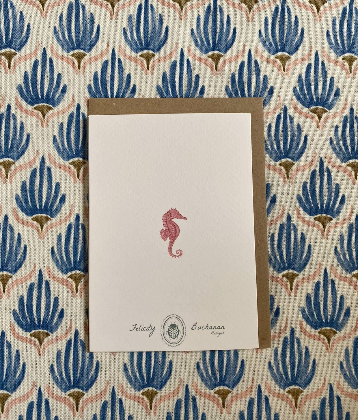 Pack of 5 Greetings Cards - Seahorse