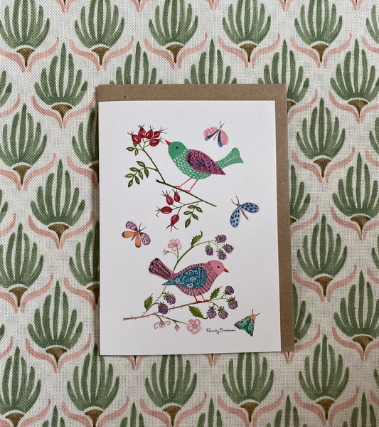 Pack of 5 Greetings Cards - Birds