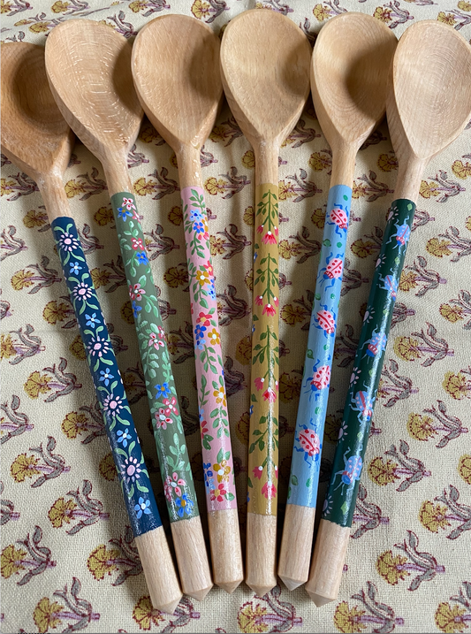 Hand-painted wooden spoons